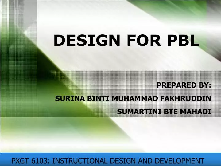 Ppt Design For Pbl Powerpoint Presentation Free Download Id 5202377
