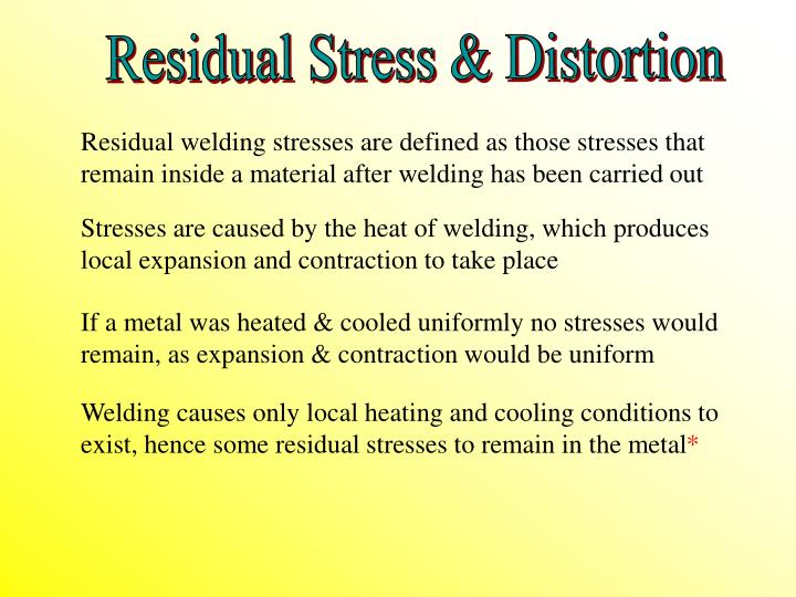 residual stress residual stress