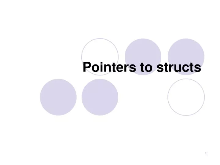 pointers to structs n.