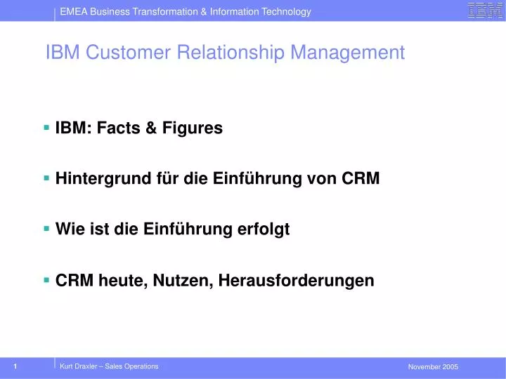 Ppt Ibm Customer Relationship Management Powerpoint Presentation