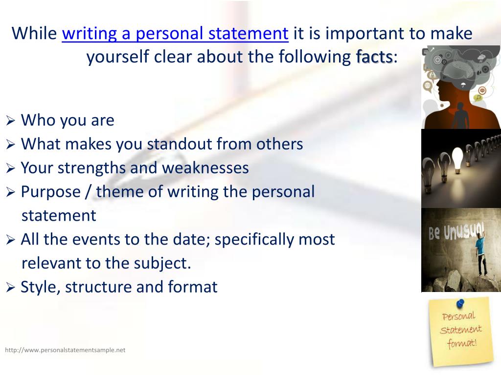 writing a personal statement ppt