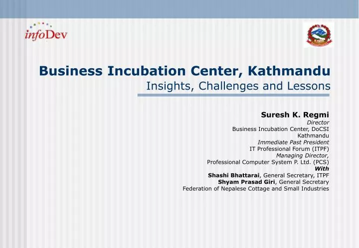 business incubation center kathmandu insights challenges and lessons n.