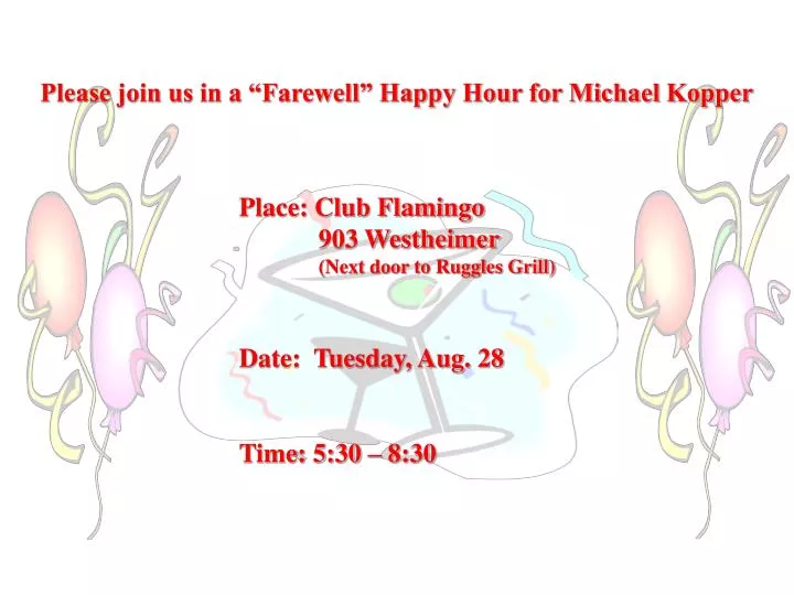 Ppt Place Club Flamingo 903 Westheimer Next Door To Ruggles