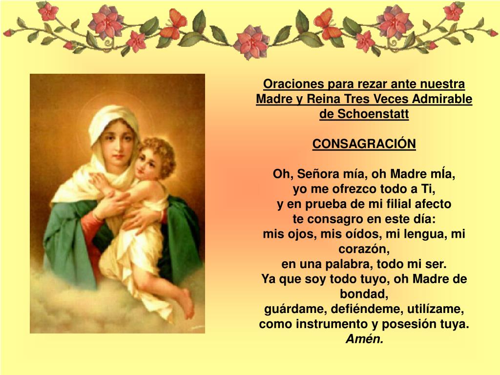 Oracion De Consagracion A La Virgen Maria