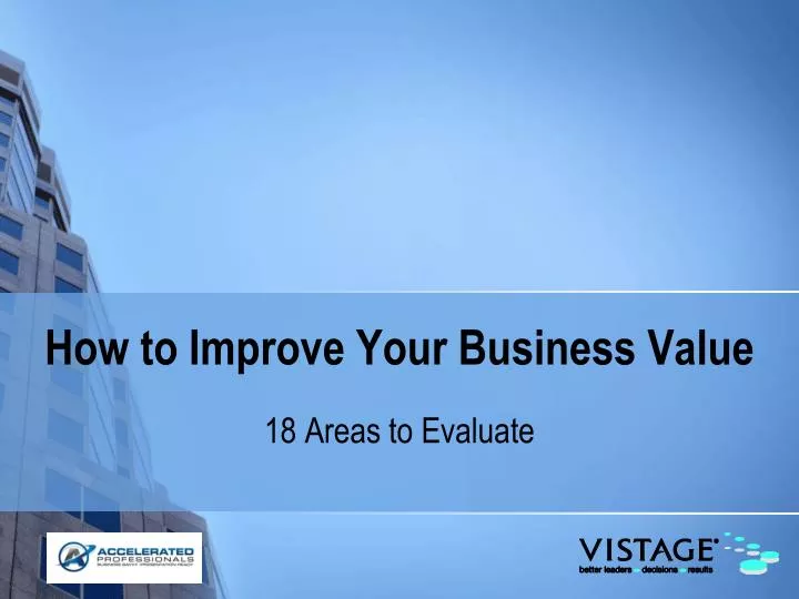 how to improve your business value n.