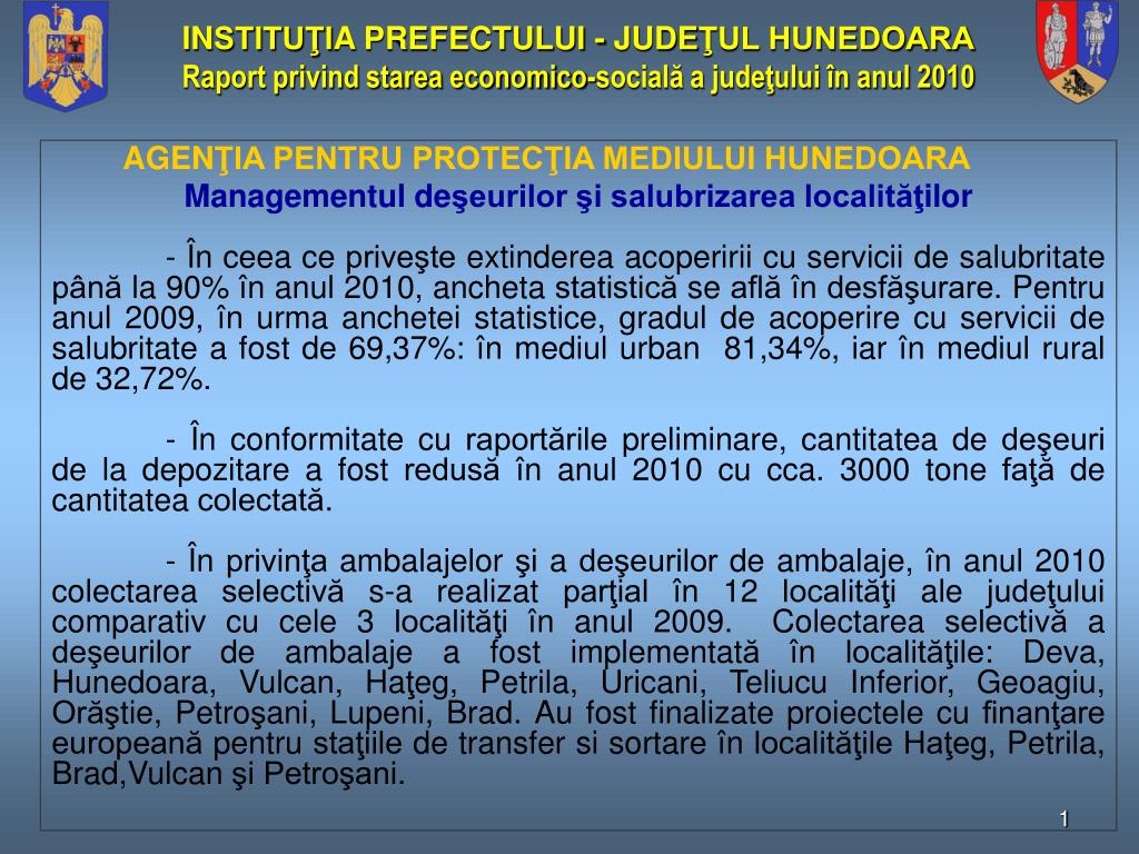 PPT - AGEN ŢIA PENTRU PROTECŢIA MEDIULUI HUNEDOARA PowerPoint Presentation  - ID:5208919