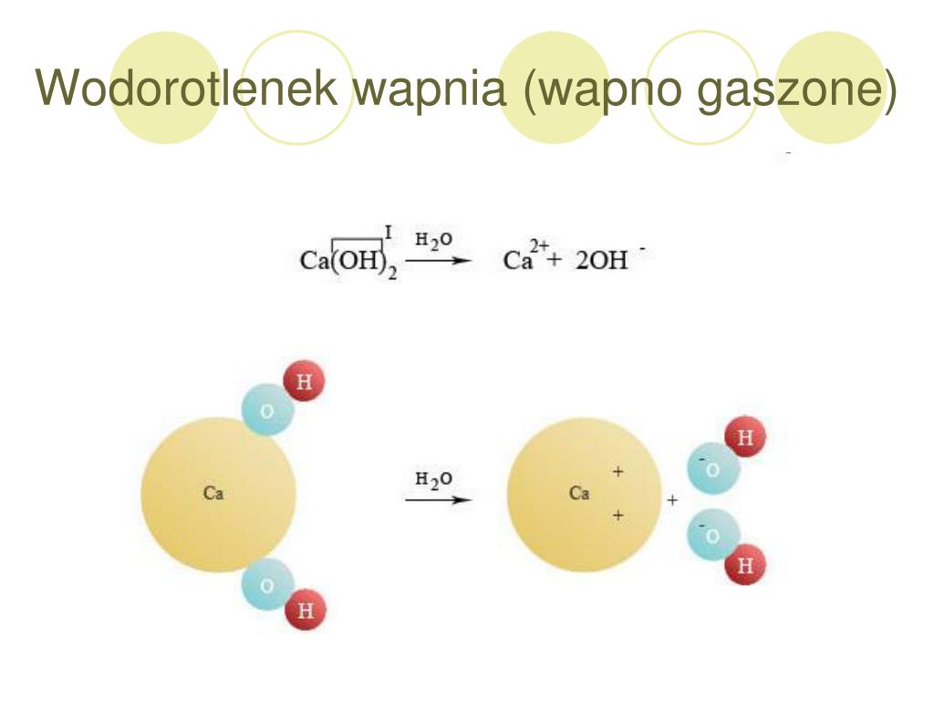 W Roztworze Wodorotlenku Wapnia Na Jeden Jon Wodorotlenkowy PPT - ZASTOSOWANIE WODOROTLENKÓW PowerPoint Presentation, free download
