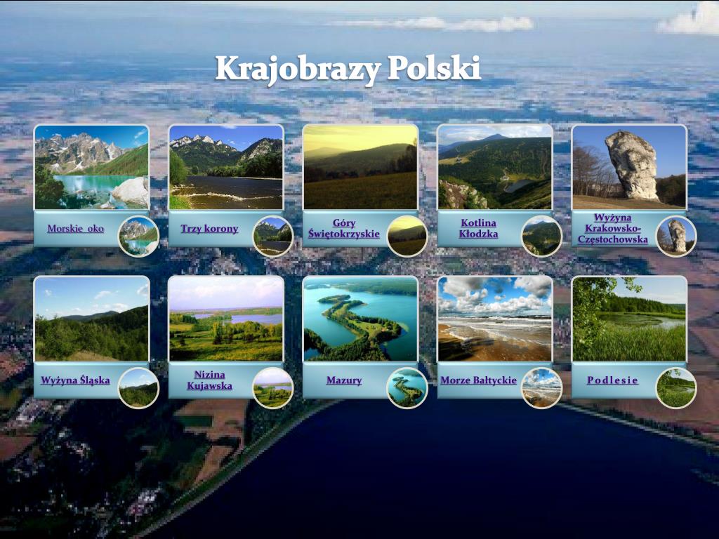 Geografia Sprawdzian Krajobrazy Polski PPT - Krajobrazy polski* PowerPoint Presentation, free download - ID