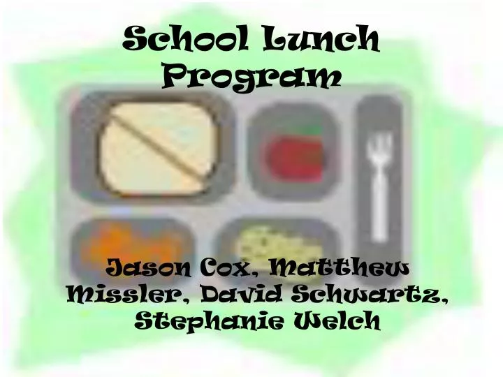 school lunch program n.