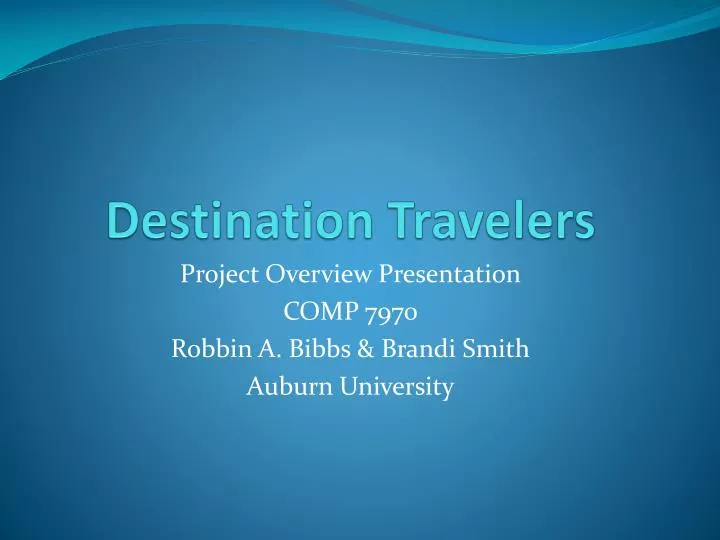 destination travelers n.