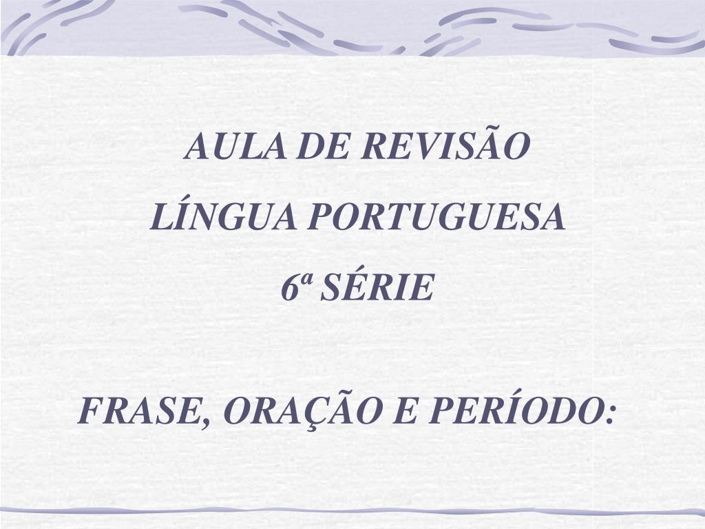 Prova da cidade de português 6ª series