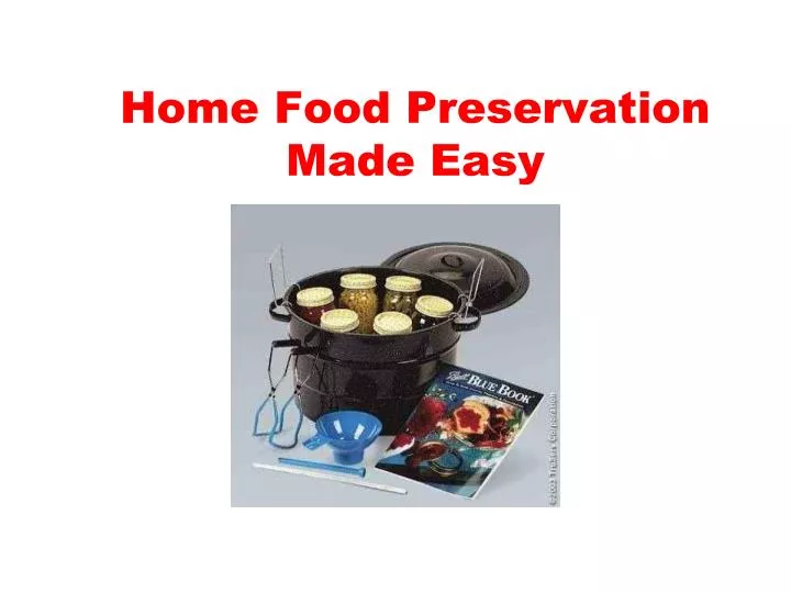 home food preservation made easy n.