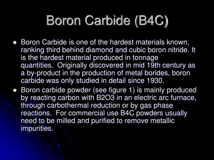 boron carbide b4c n.