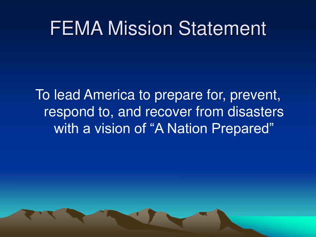 PPT Federal Emergency Management Agency (FEMA) PowerPoint Presentation ID5221976