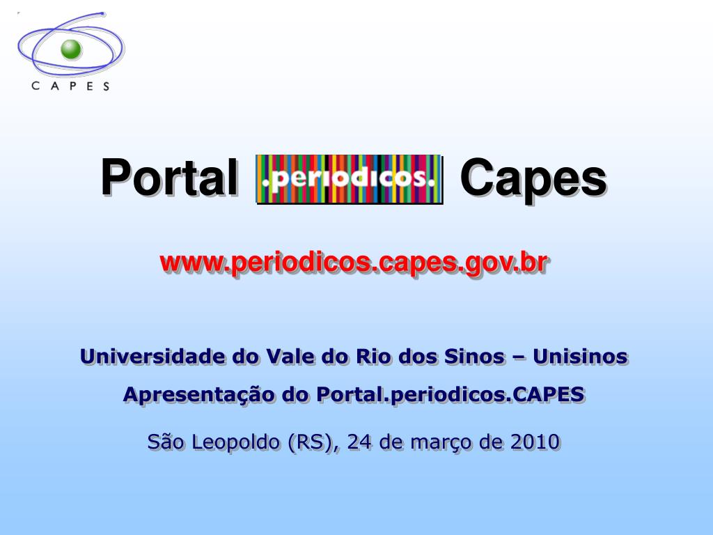 PPT - Portal Capes periodicospes.br PowerPoint Presentation, free download  - ID:5222010