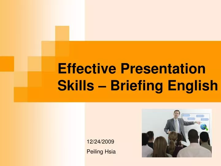 PPT Effective Presentation Skills Briefing English PowerPoint