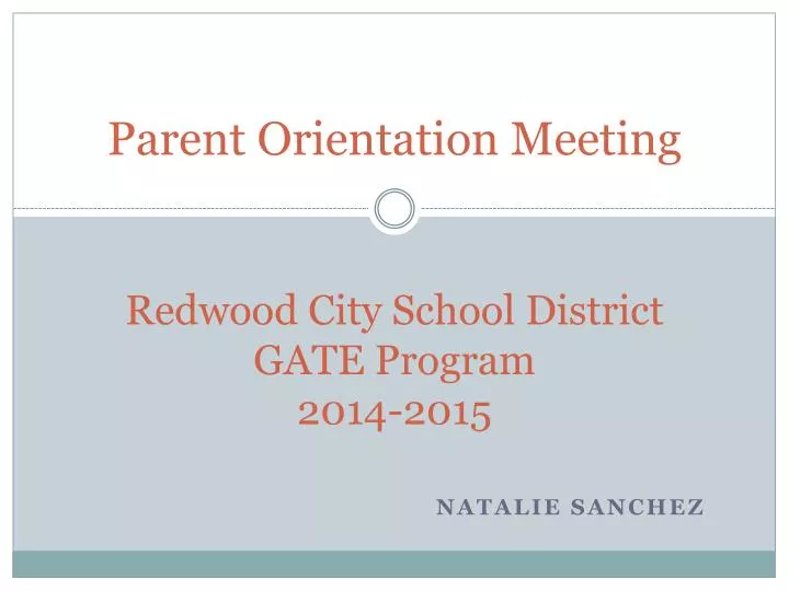 PPT Redwood City School District GATE Program 20142015 PowerPoint