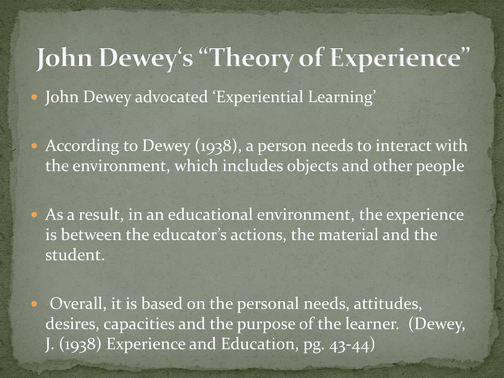 John dewey theory