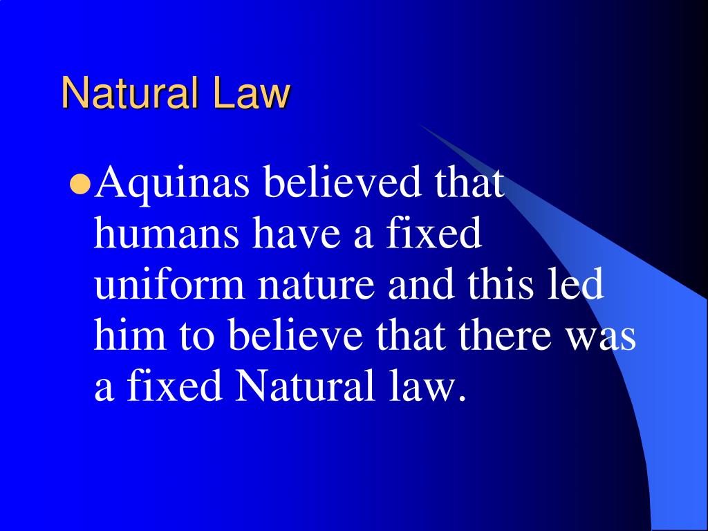 Natural law