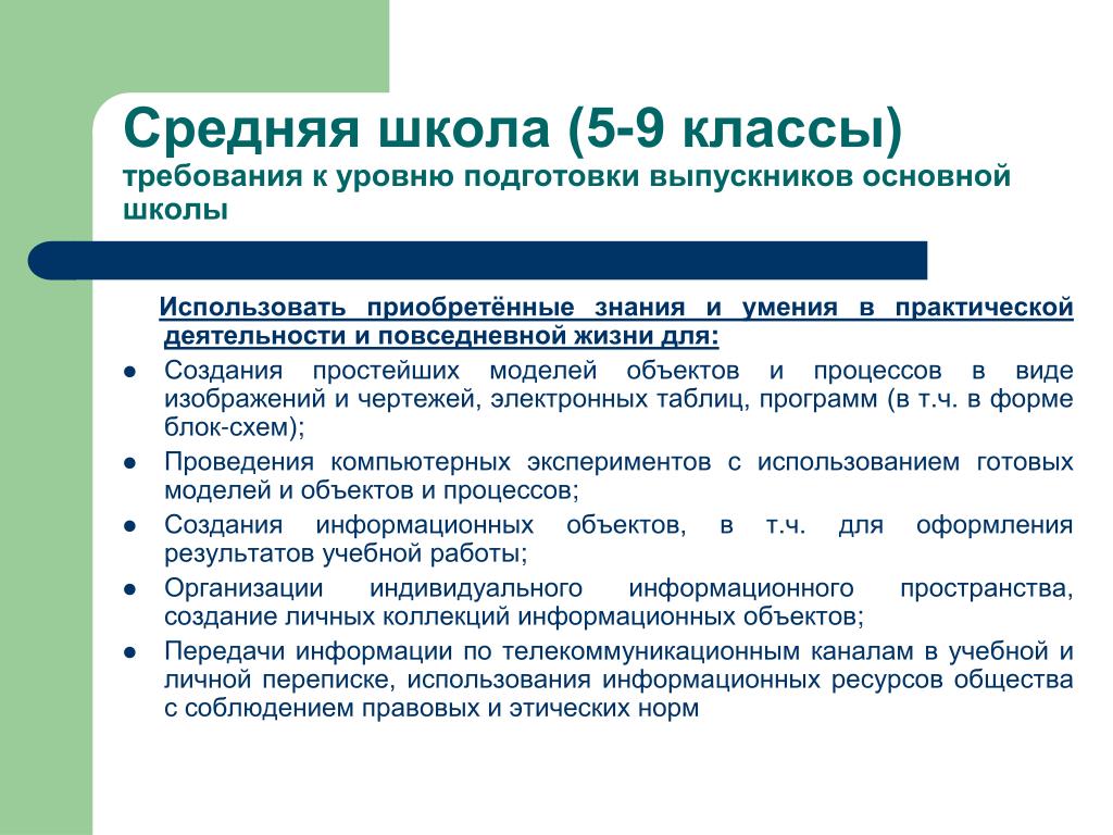 Какие требования класс. Требования к уровню подготовки выпускников основной школы по физике. Требования к классам информатики. Формат исследование 9 класс требования.