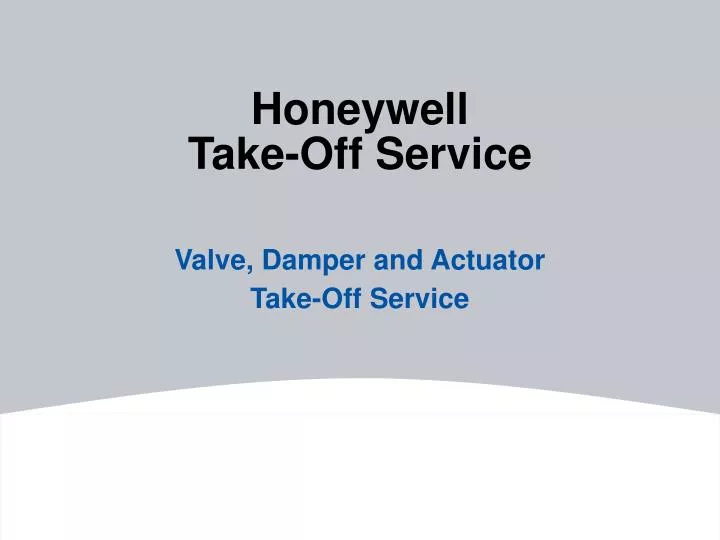PPT Honeywell Take Off Service PowerPoint Presentation Free Download 