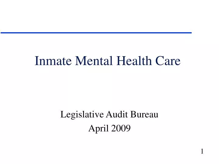 inmate mental health care n.