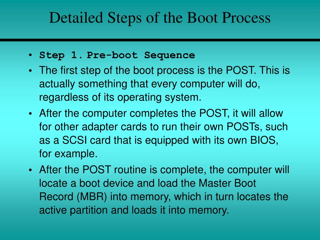 PPT - Chapter 7 Installation and Boot Process Overview PowerPoint ...