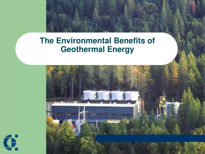the environmental benefits of geothermal energy n.
