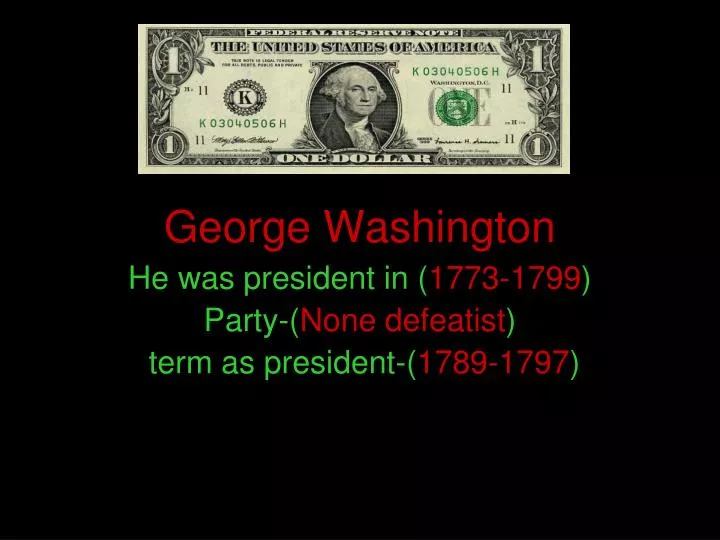 PPT - George Washington PowerPoint Presentation - ID:5231016