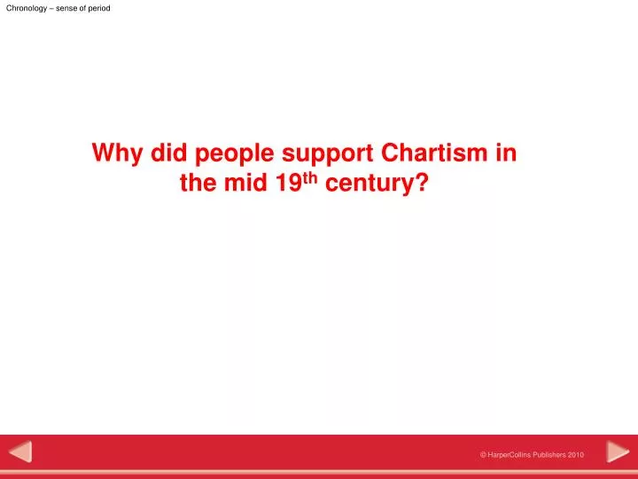 why did the emergence of chartism why did the emergence of chartism