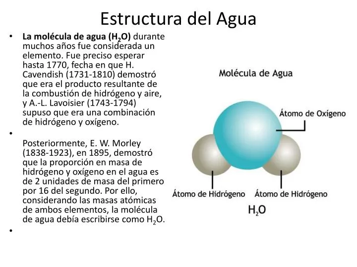 estructura del agua n.
