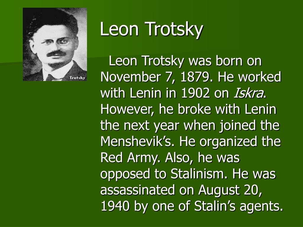 Joseph Stalin And Trotsky