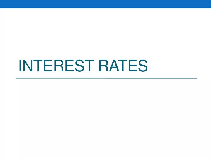 interest rates n.