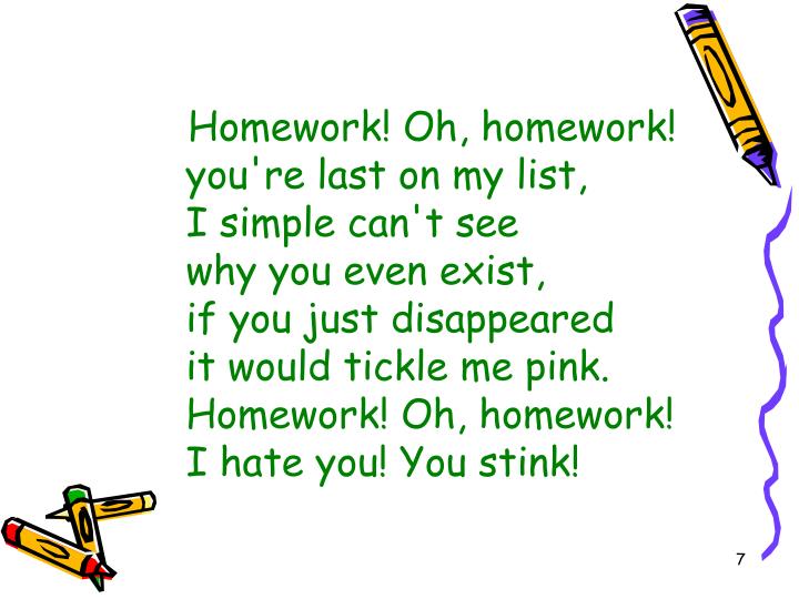 I tried to do my homework by jack prelutsky