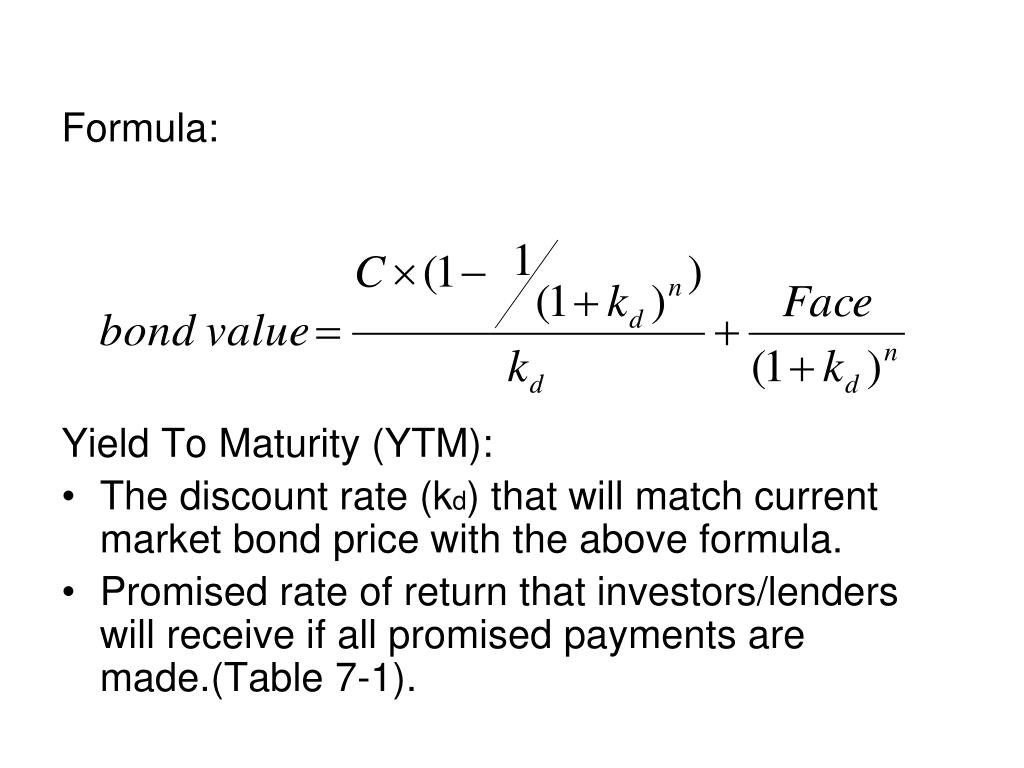 Bond prices. Yield to maturity формула. Ytm формула. Yield Bond Formula. Price of Bond формула.