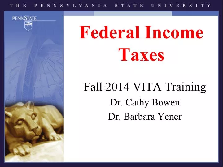 PPT - Federal Income Taxes PowerPoint Presentation, Free Download - ID ...