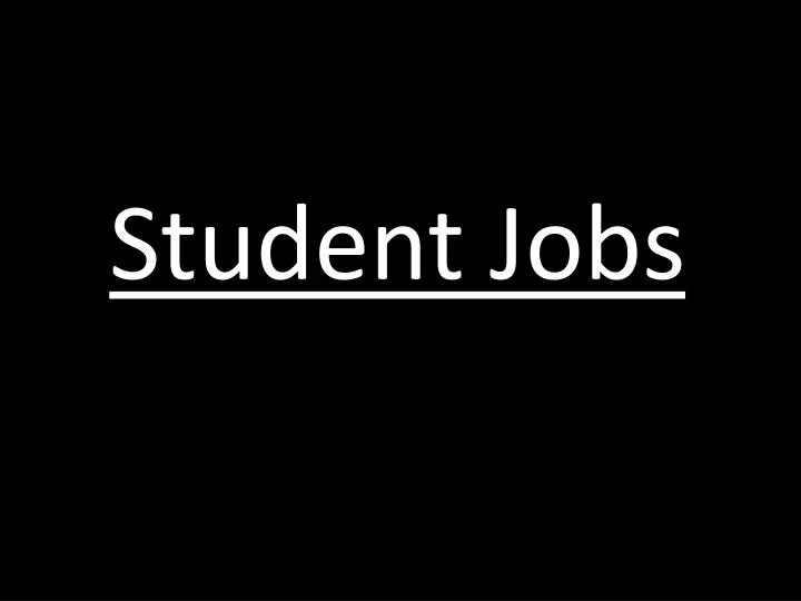 student jobs n.