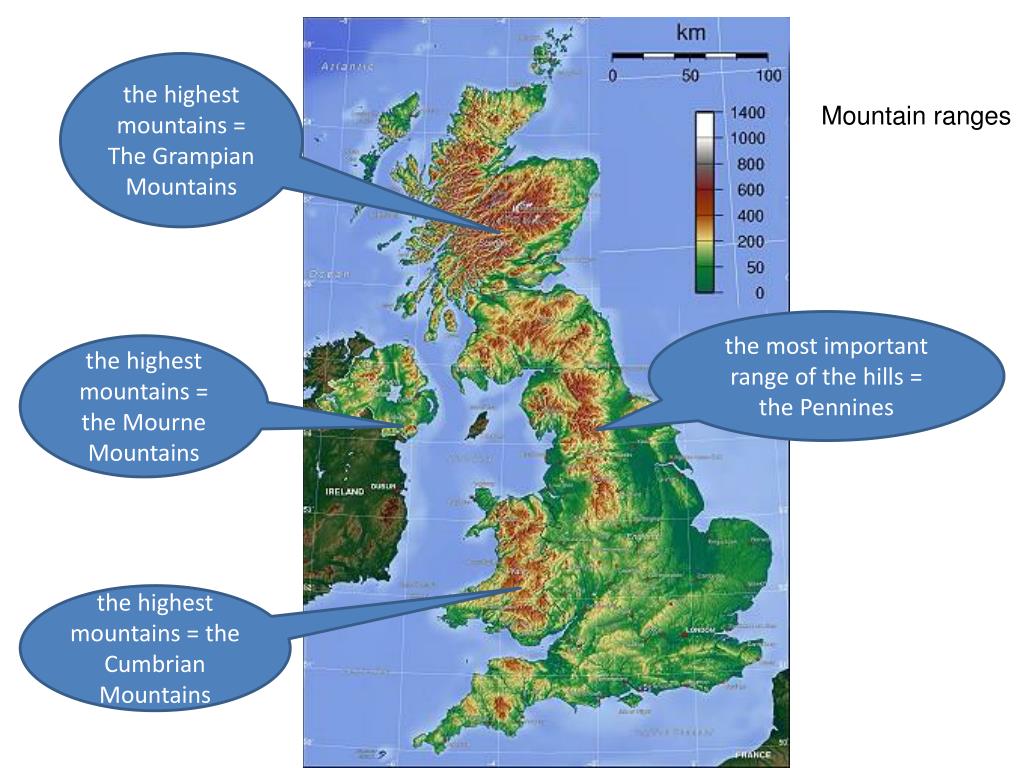 Mountains of great britain. Рельеф Великобритании карта. Пеннинские горы на карте Великобритании. Рельефная карта Великобритании. Основные горы Великобритании на карте.