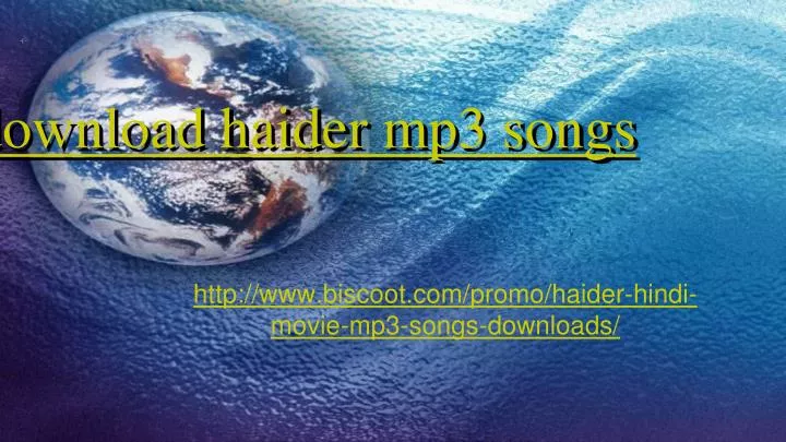 download haider mp3 songs n.