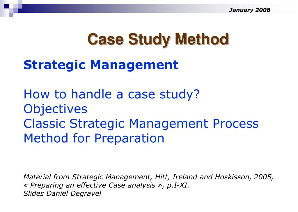 objectives of case study method