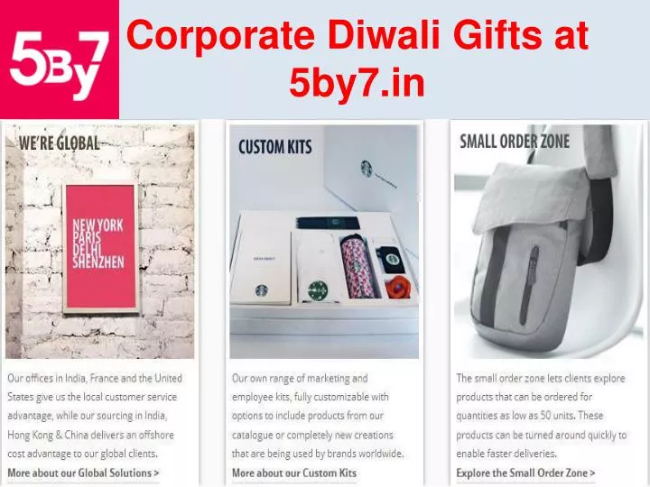 corporate diwali gifts at 5by7 in n.