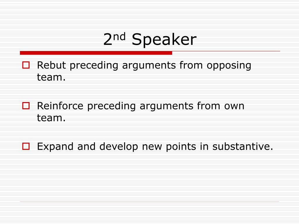 example debate speech second speaker negative