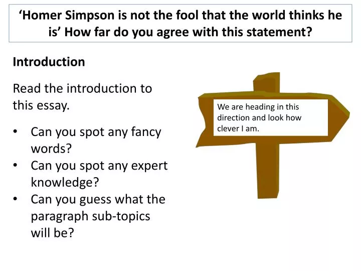 PPT Introduction Read the introduction to this essay. Can you spot