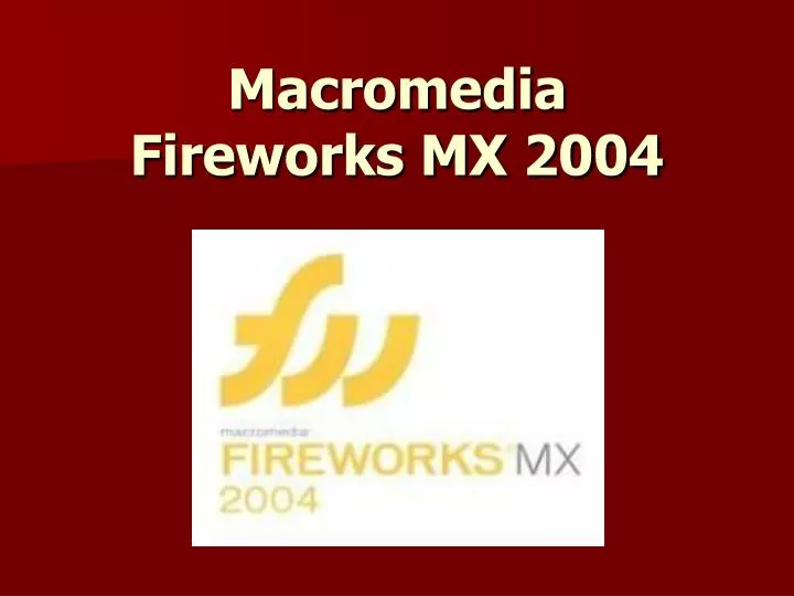 fireworks mx 2004 serial