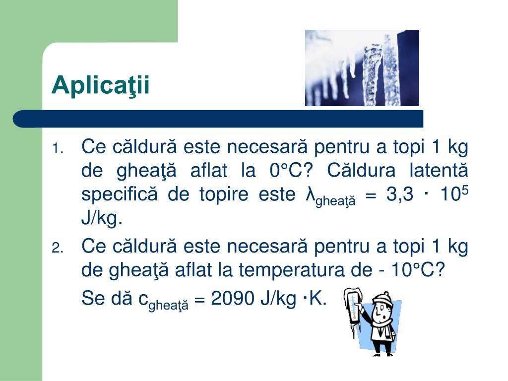 PPT - CĂLDURI LATENTE PowerPoint Presentation, free download - ID:5243978