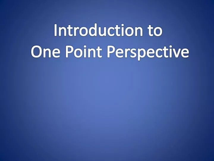 my one point presentation my one point presentation