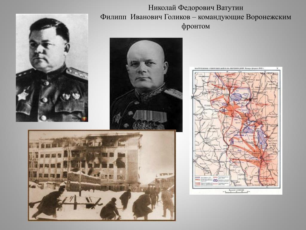 Воронежский фронт курская битва командующий