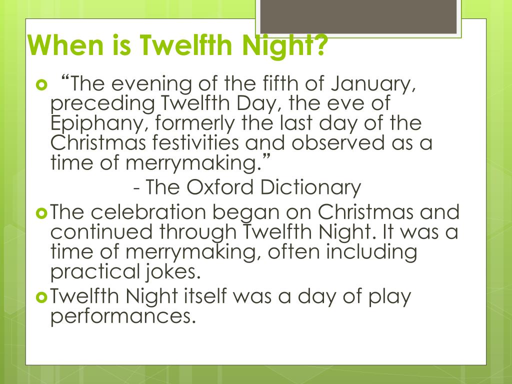 PPT Twelfth Night An Introduction PowerPoint Presentation, free