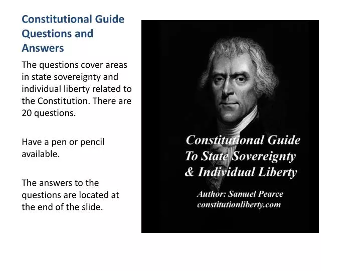constitutional guide questions and answers n.