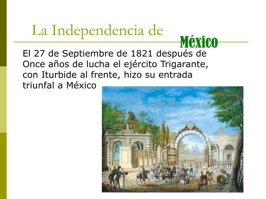 Ppt La Independencia De Mexico Powerpoint Presentation Free